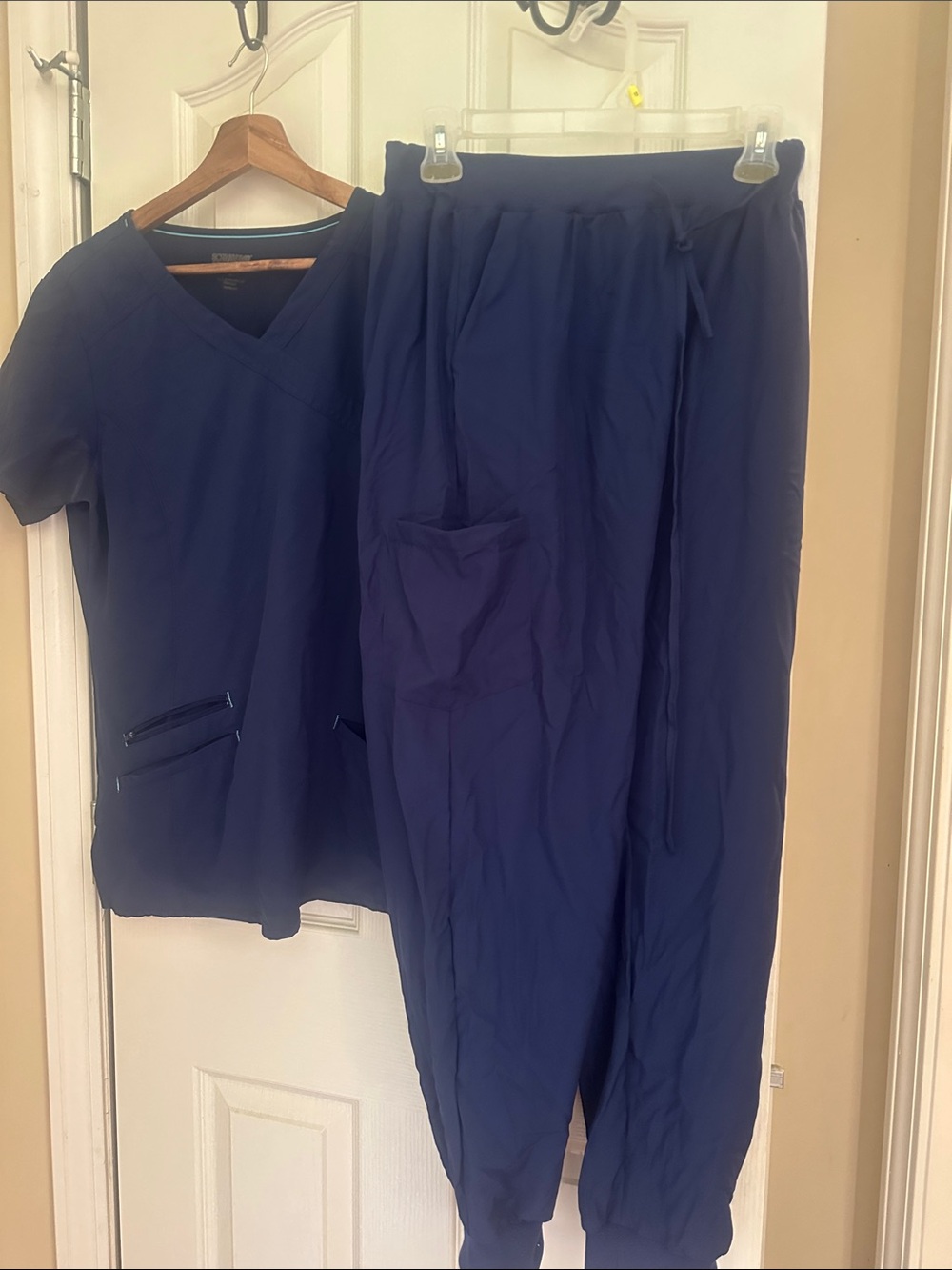 Scrubstar Women's Navy Drawstring Jogger Scrub Set